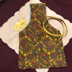 Multicolored Fabric Unique Design Handbag